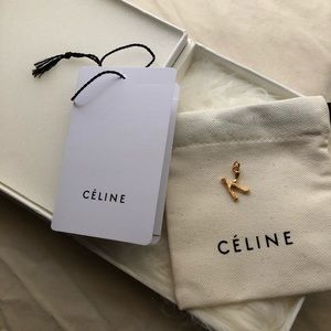 Celine mini alphabet pendant K